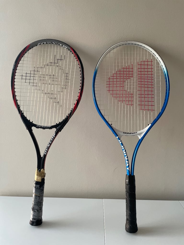 Tennis Rackets Set of 2 - Dunlop and Donnay - Used