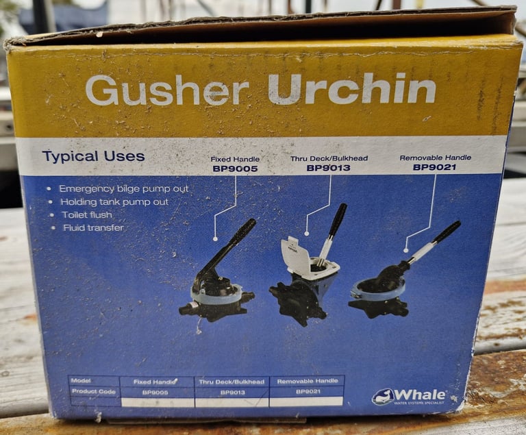 Used Whale Gusher Urchin Bilge Pump 43LPM BP9013 