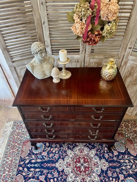 image for Lovely reproduction MUSIC cabinet in Edwardian style – local delivery