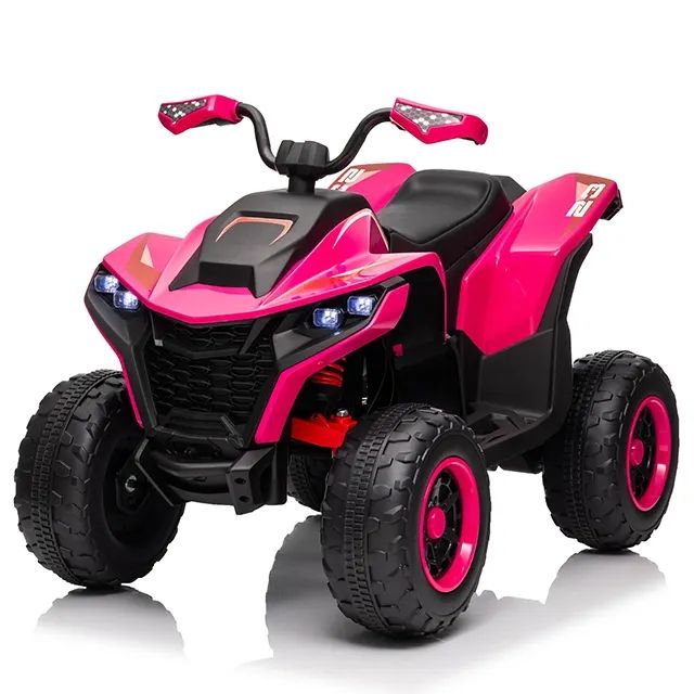 image for Pink Rechargeable 24V Battery Powered Quad Kids Ride on Toy