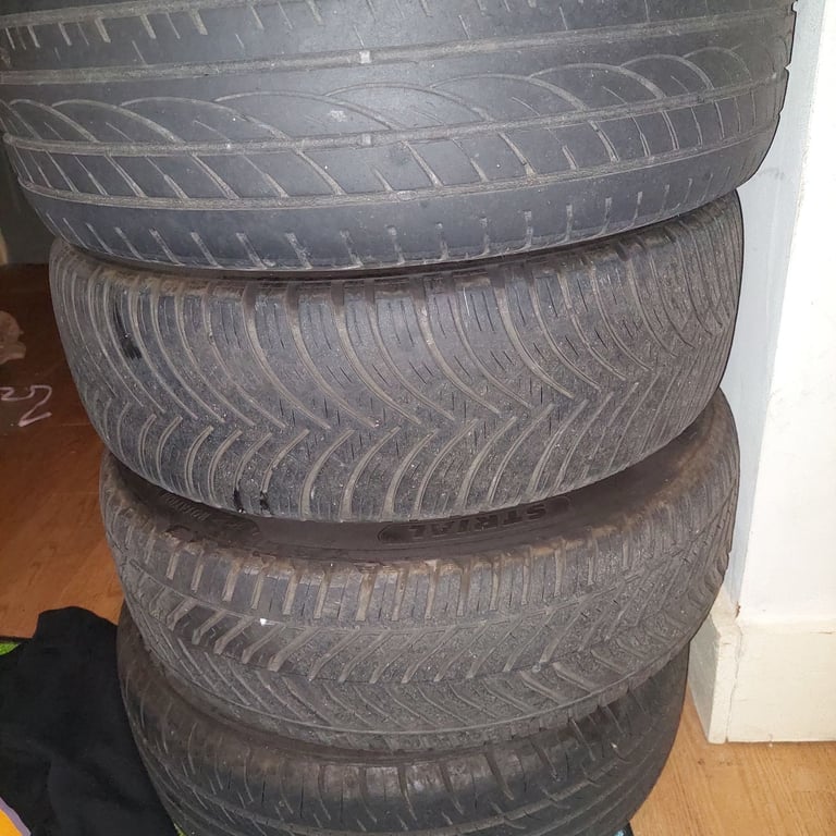Vauxhall corsa d 4 stud 16 inch wheels with tyres