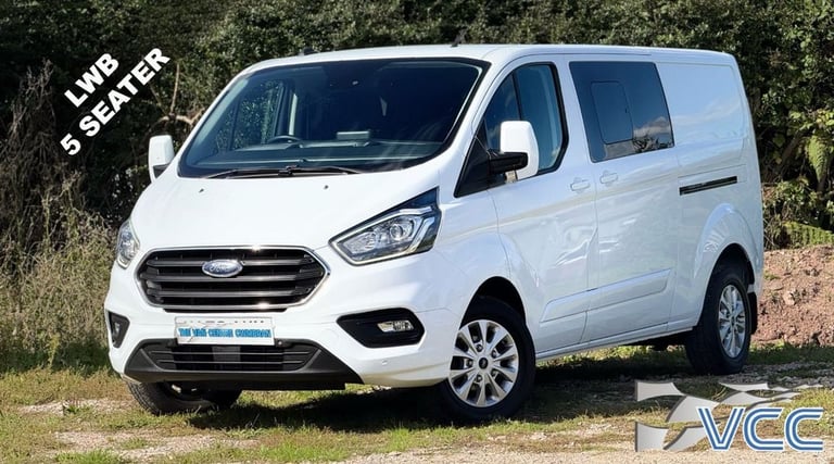 2022 Ford Transit Custom LIMITED 5 SEAT DCIV CREW CAB L2 LWB Euro 6 2.0 300 130 BHP Combi Van Die...