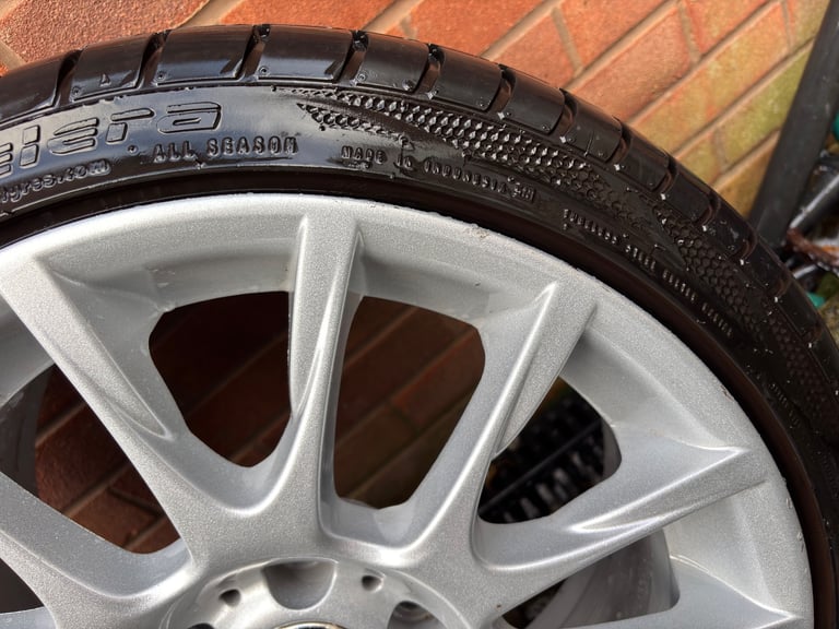 GENUINE BMW STAGGERED BBS 216m MOTORSPORT 320si ALLOY WHEELS.e90,e46,f20,f30
