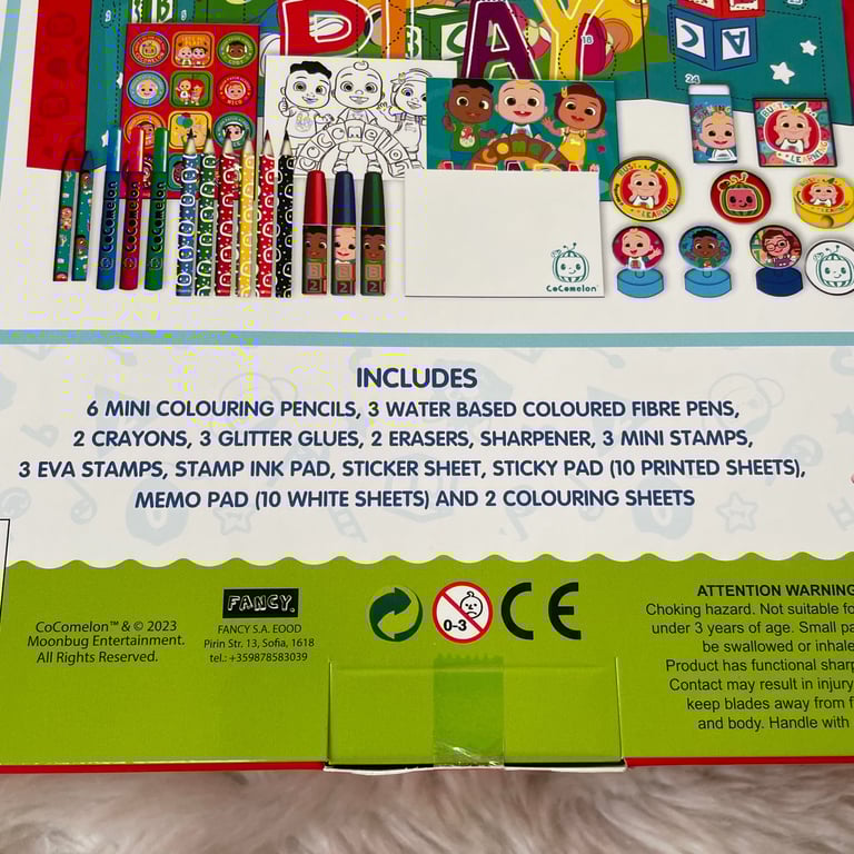 Coco Melon Let’s All Play 24 Days Advent Calendar Christmas Countdown Childrens Craft Colouring