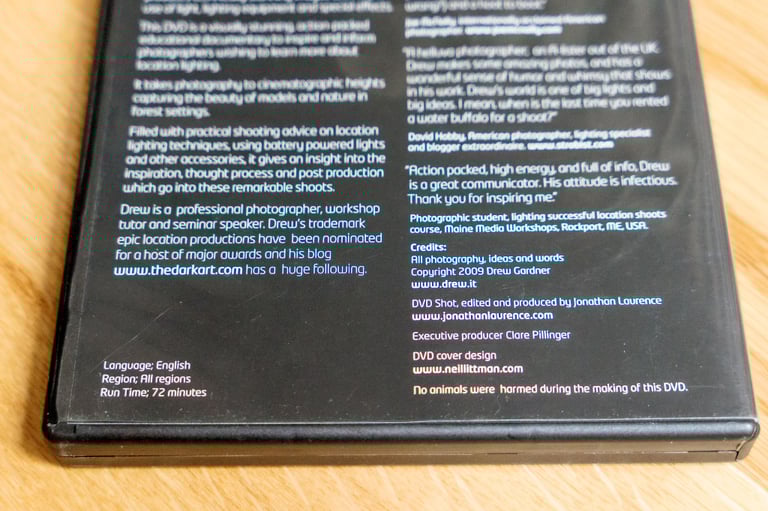 Location Lighting with Drew Gardner DVD for Photographers - Great Condition
