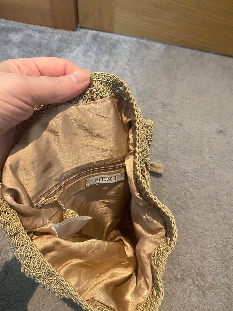image for Next gold macrame bag 