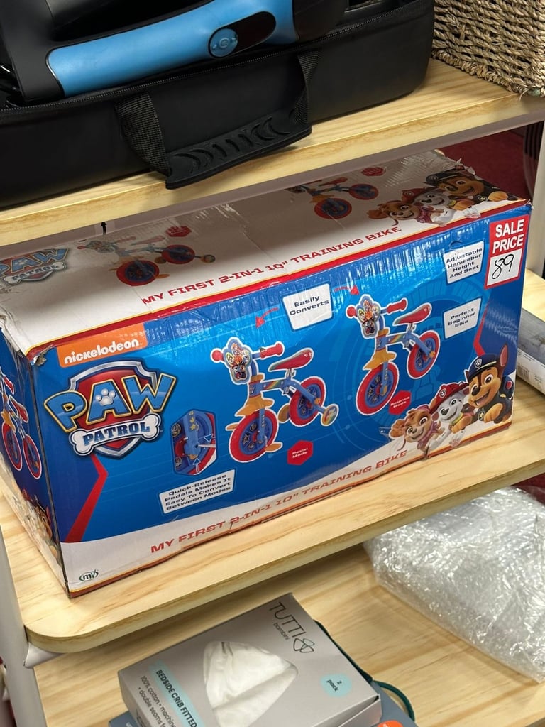 image for Paw Patrol 2in1 10inch Training Bike