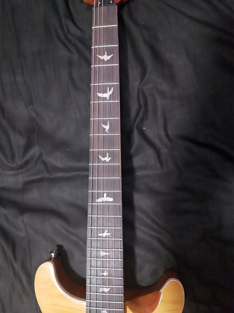 Santana Yellow Quilt maple top PRS COPY full size electric guitar