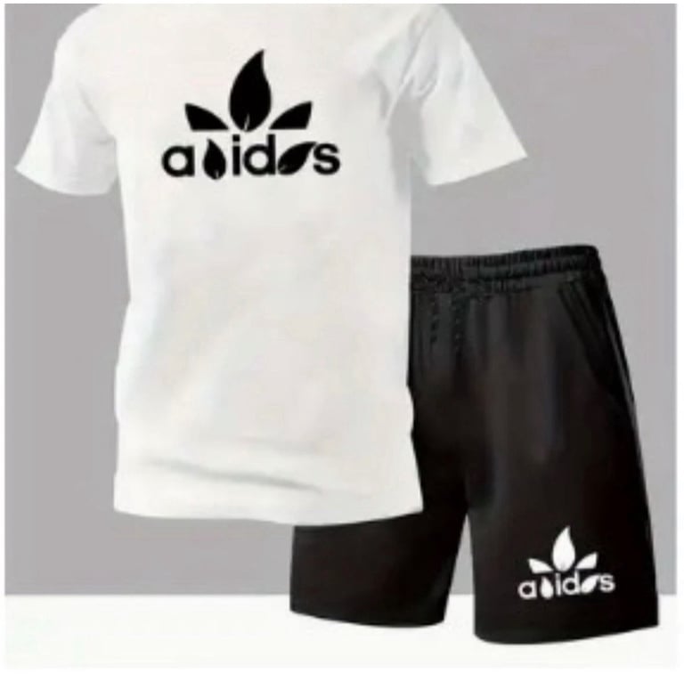 image for Men’s casual summer / sports T-shirt & shorts | large