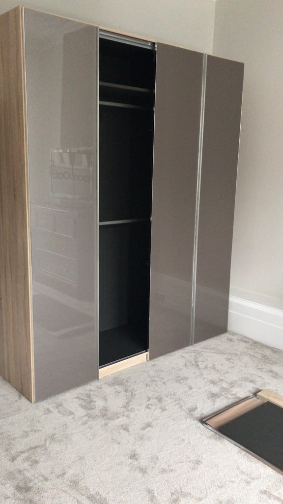 Modern Large Wardrobe with panorama doors