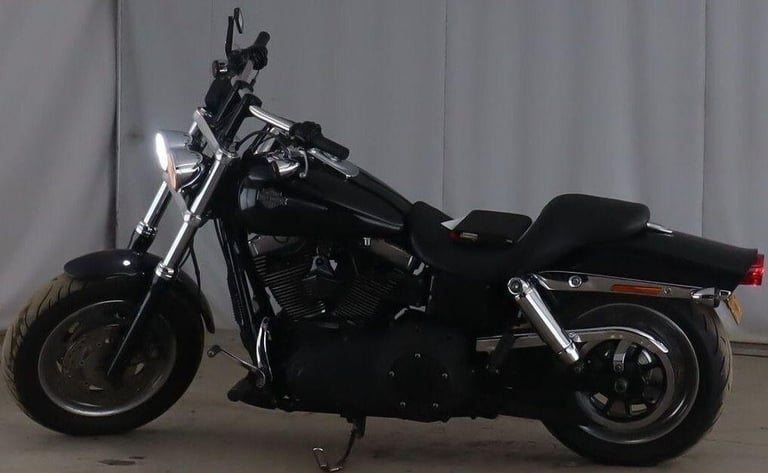 2014 14 HARLEY DAVIDSON FAT BOB FXDF [Phone number removed]DYNA BLACK CUSTOM CHOPPER