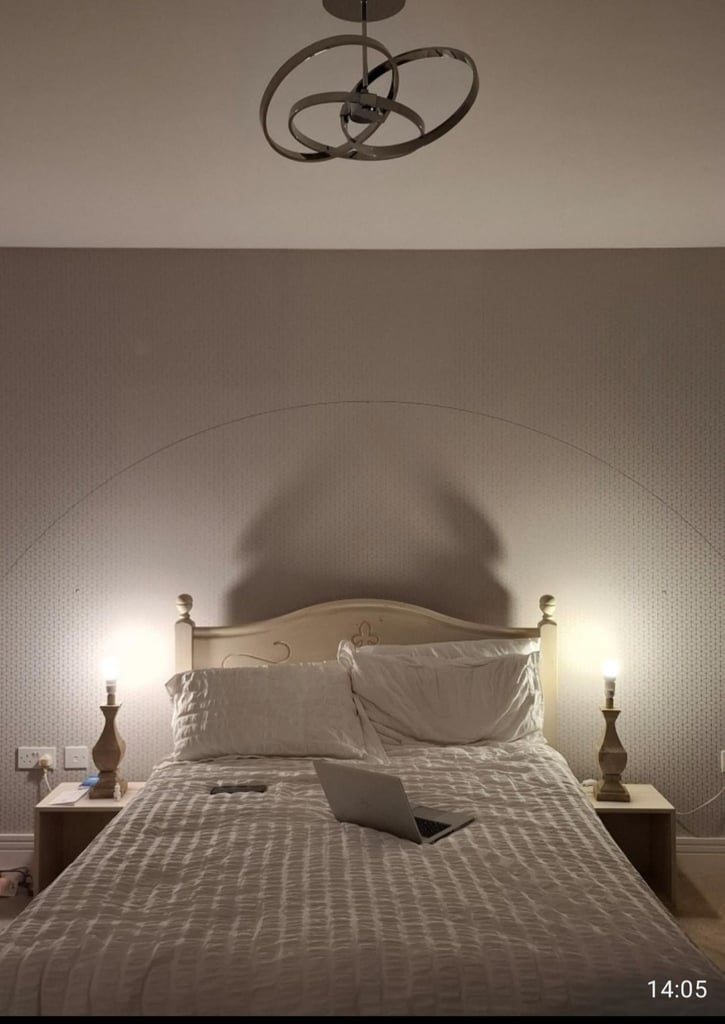 Double bed with mattress 