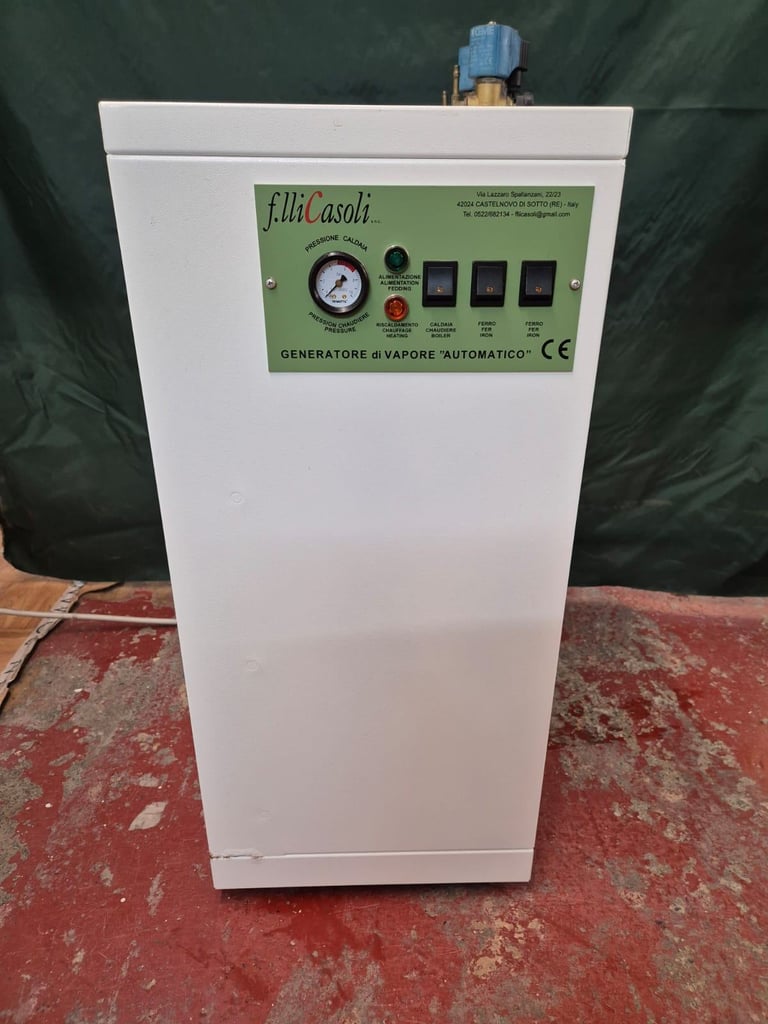 x 2 Casoli Automatic Steam Generator Boiler, Vacuum Table And Iron