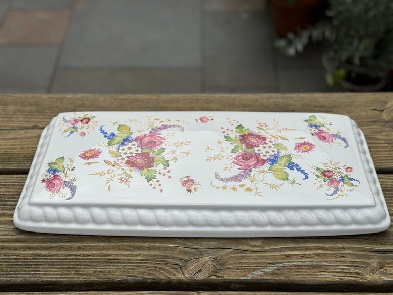HERITAGE TOILET PAN SET VICTORIAN STYLE FLORAL 