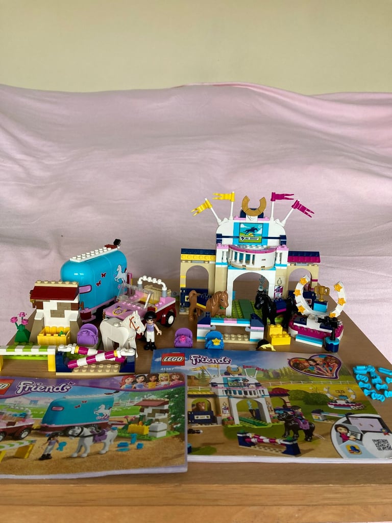 Lego horse sets - 41367 Stephanie’s Horse Jumping and 3186 Emma’s Horse Trailer