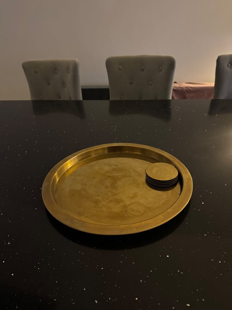 Tray with 6 coasters 