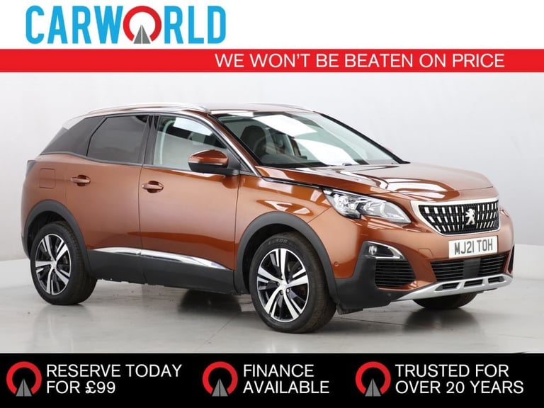 image for 2021 Peugeot 3008 1.2 PureTech Allure SUV 5dr Petrol Manual Euro 6 (s/s) (130 ps) HATCHBACK Petro...