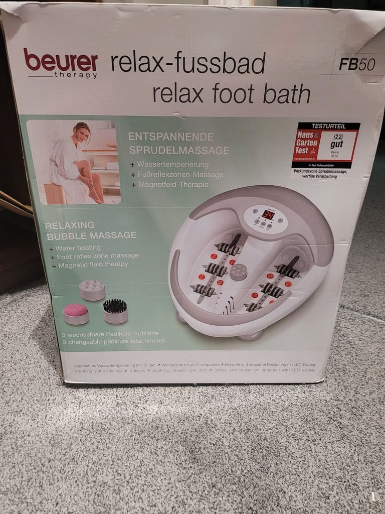 image for Beurer FB 50 Luxury Foot Massage with Pedicure Function Foot Bath/Foot Spa