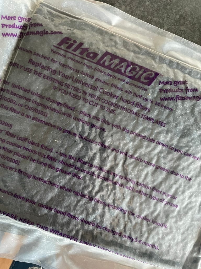 Extractor filter square 
