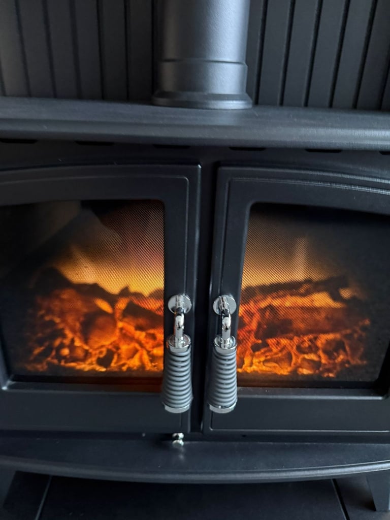 Electric Stove Fireplace and Surround