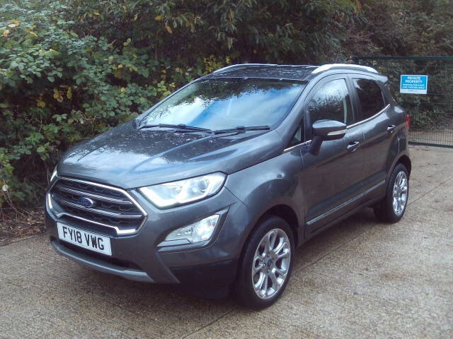 2018 Ford Ecosport 1.0 EcoBoost Titanium 5dr Grey Years MOT Warranty HPI Clear HATCHBACK Petrol M...