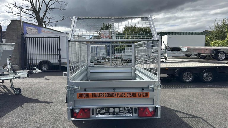 Brand new Zaslaw 205SU 7ft x 4ft single axle tipping trailer with 60cm mesh
