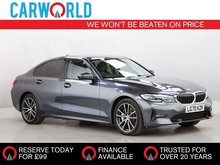 image for 2020 BMW 3 Series 2.0 330e 12kWh Sport Pro Saloon 4dr Petrol Plug-in Hybrid Auto Euro 6 (s/s) Sal...