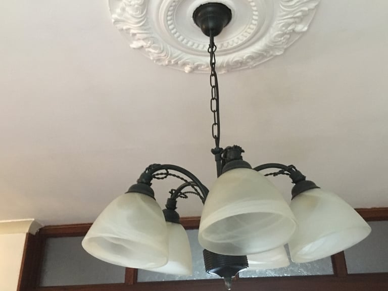 image for Vintage pendant and wall lights 