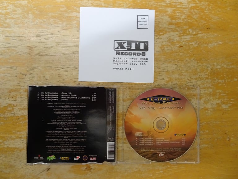 E-Pac Feat Jean Beauvoir - Use Yur Imagination - CD/Video (Oddworld/Abe/Munch)