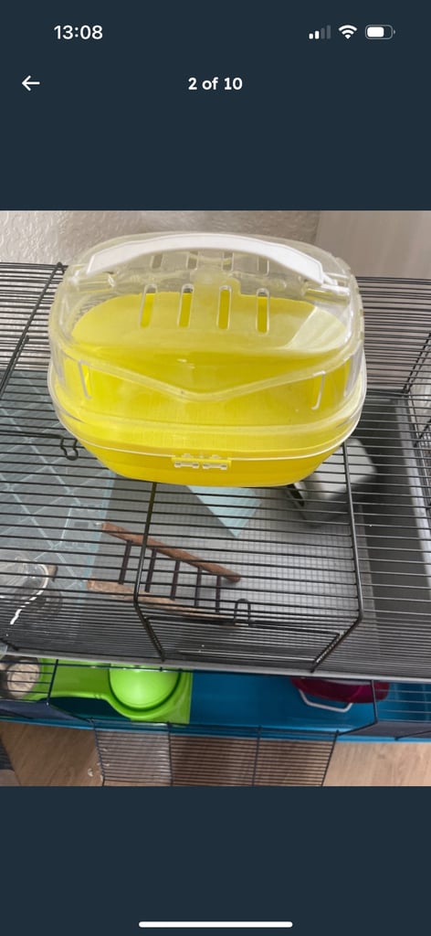2 hamster cages with carrier 