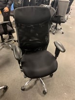 Black Mesh High Back Operator Chair