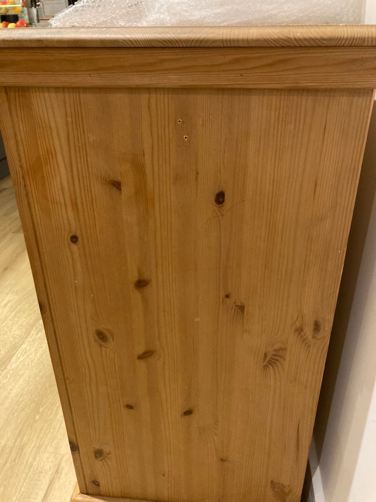 Large solid pine chest of drawers