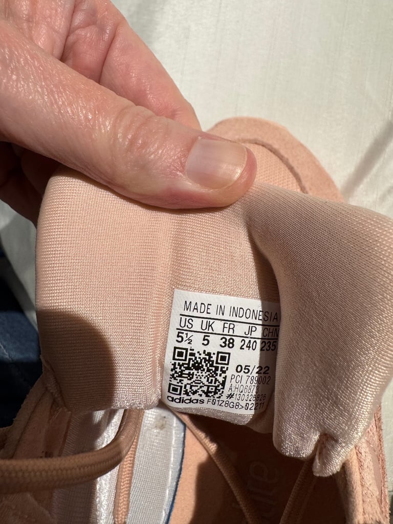 Ladies adidas zx22 pink trainers size 5