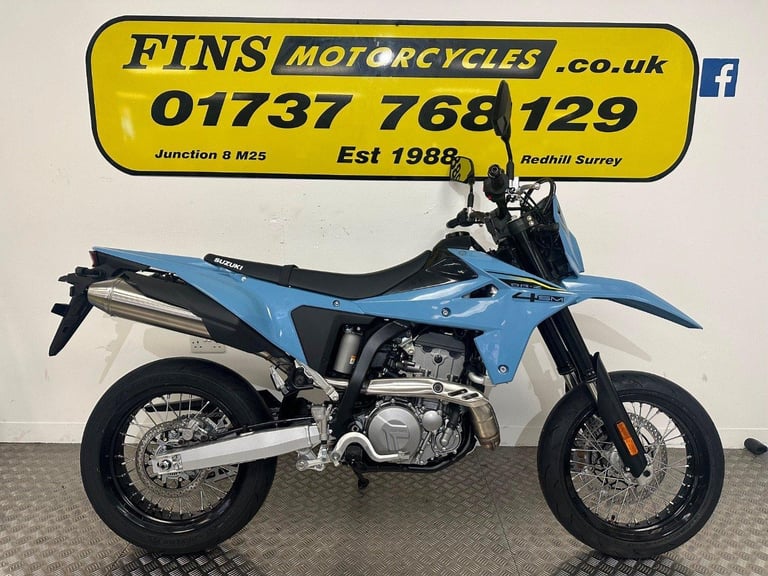 image for 2025 Suzuki DR-Z4SM / DRZ400 (Available in store now) Sky Blue 