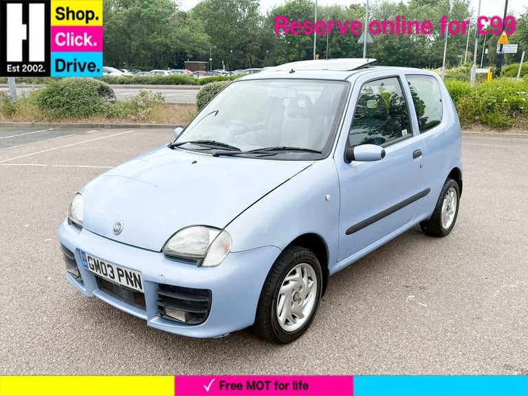 2003 Fiat Seicento 1.1 Sporting 3dr HATCHBACK Petrol Manual