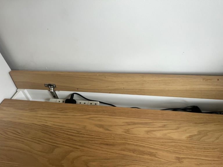 White & Oak Desk / Console Table