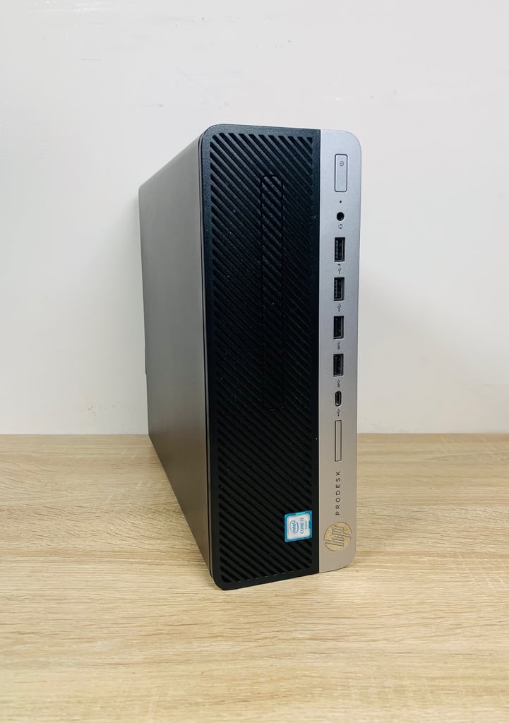 image for HP i3 UltraFast 12GB 256GB SSD+ 500GB Pc Desktop Computer, Microsoft office  WiFI, Win 11