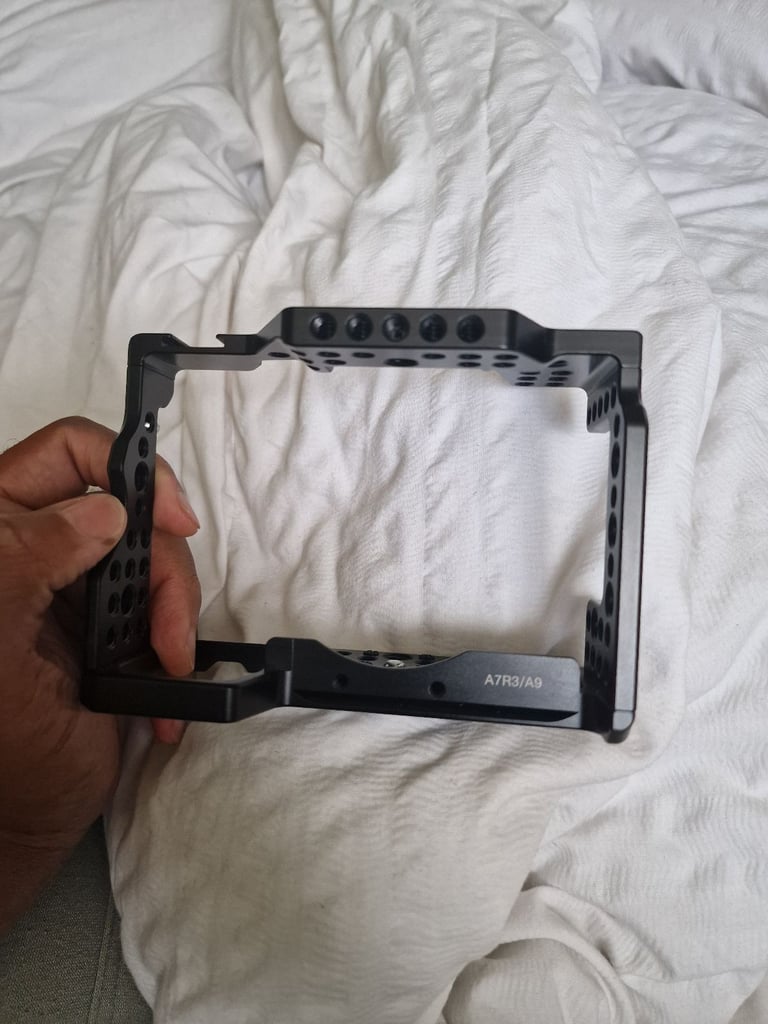 Sony A7Riii with Silicone case, Camera cage and camera Grip