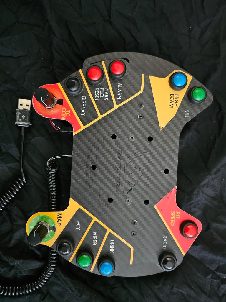 image for SimLine Smiracing button plate Porsche GT3-R 