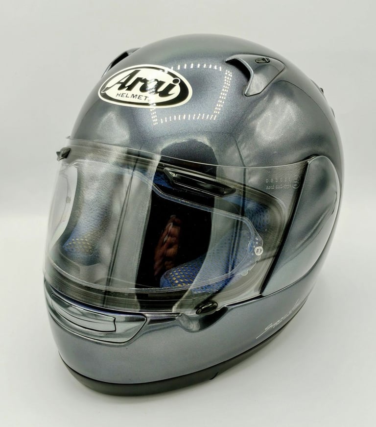 #ARAI ASTRO R MOTORCYCLE HELMET - ALUMINIUM GREY - SMALL - MINT COND - £115