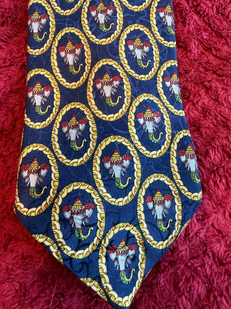 Vintage Christian Dior 100% silk handmade tie