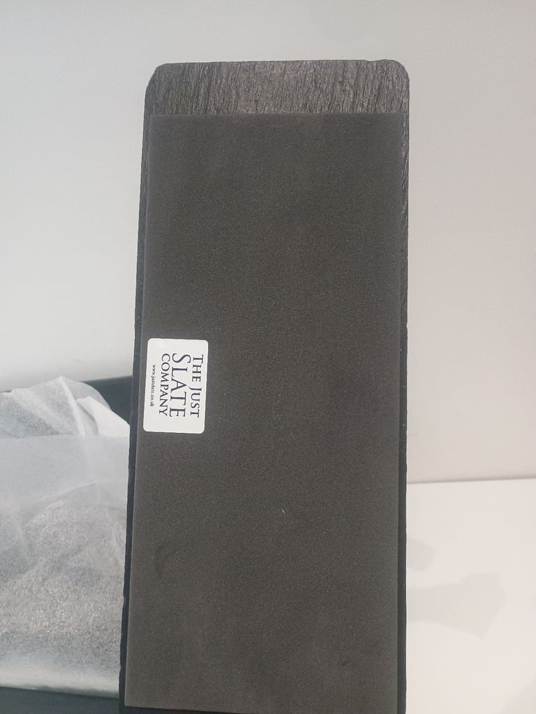NEW - The Just Slate Company Natural Slate Triple Coasters / Cheese Boards (Set of 4)