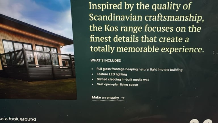 Luxury lodge , brand new in wrapper  55ft x 22ft 