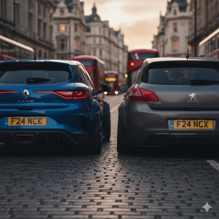 F24 NCX & F24 NCC - FRANC / FRANCE - private car number plates