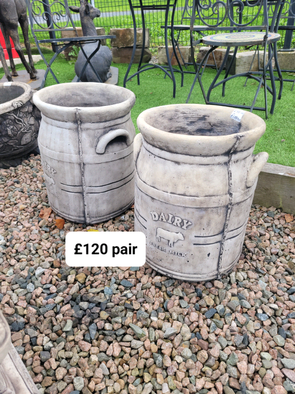 Stone milk churns flower pot planters in Armagh, County Armagh Gumtree