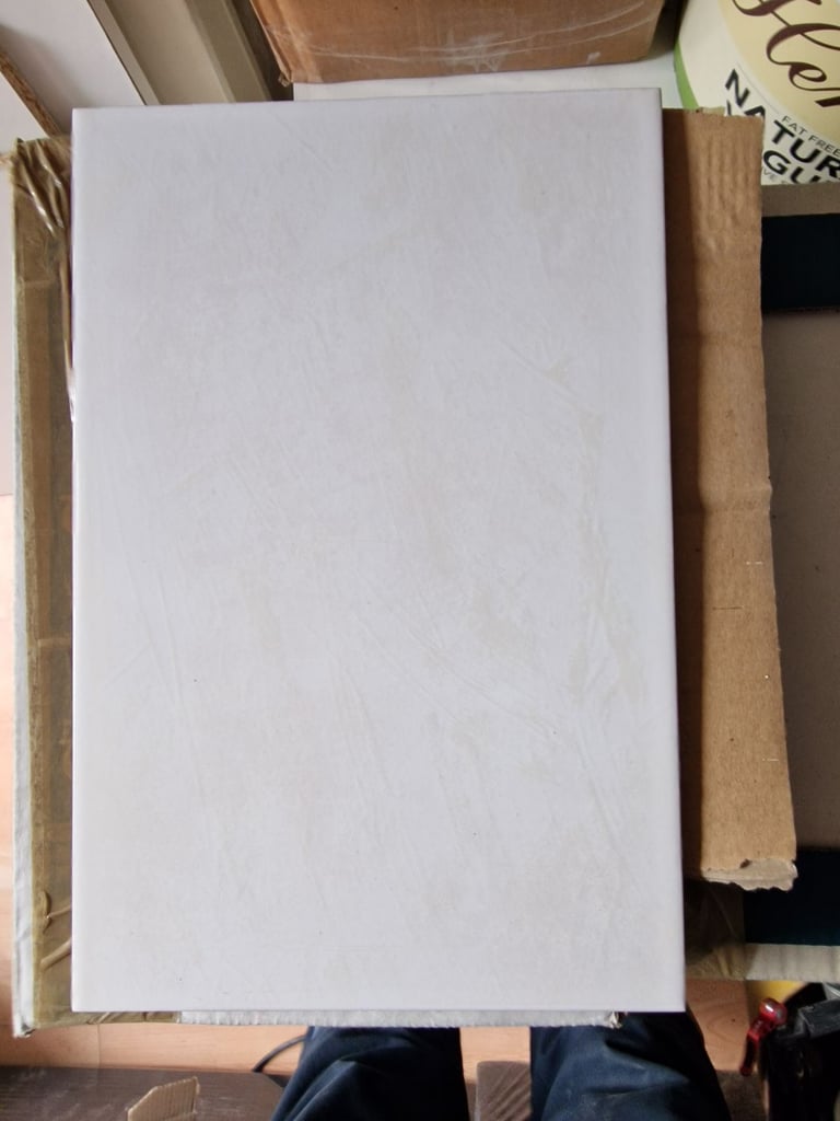 image for Ceramic white wall tiles 20cm x 30cm. Total quantity 16 metres square.