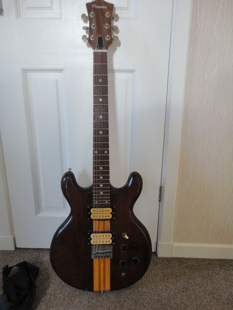 The Asama / Tombo DC solidbody electric guitar ~1979 made in Japan rare vintage