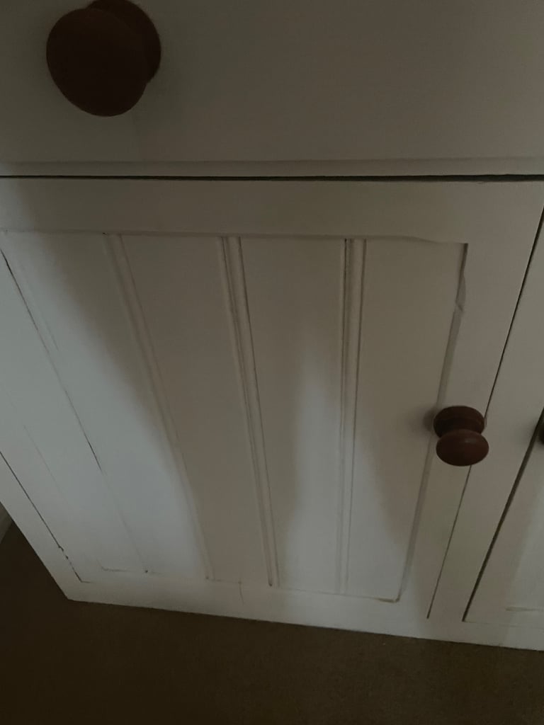 Painted pine vintage dresser.