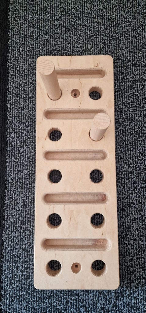 image for Rip Your Grip Range Pegboard wall mounted for rock and ice climbing training  (60cm x 21cm)