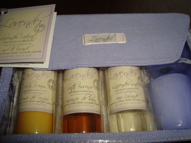image for Lavender Gift set in toiletries bag.